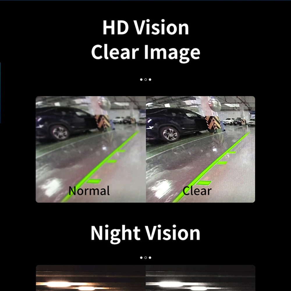 Hippcron Car Rear View Camera 4 LED Night Vision Reversing Auto Parking Monitor