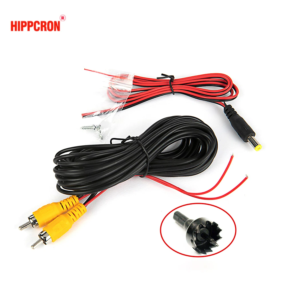 Hippcron Car Rear View Camera 4 LED Night Vision Reversing Auto Parking Monitor