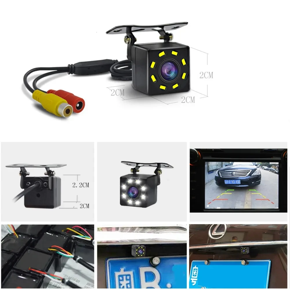 Hippcron Car Rear View Camera 4 LED Night Vision Reversing Auto Parking Monitor Hippcron Car Rear View Camera 4 LED Night Vision Reversing Auto Parking Monitor
