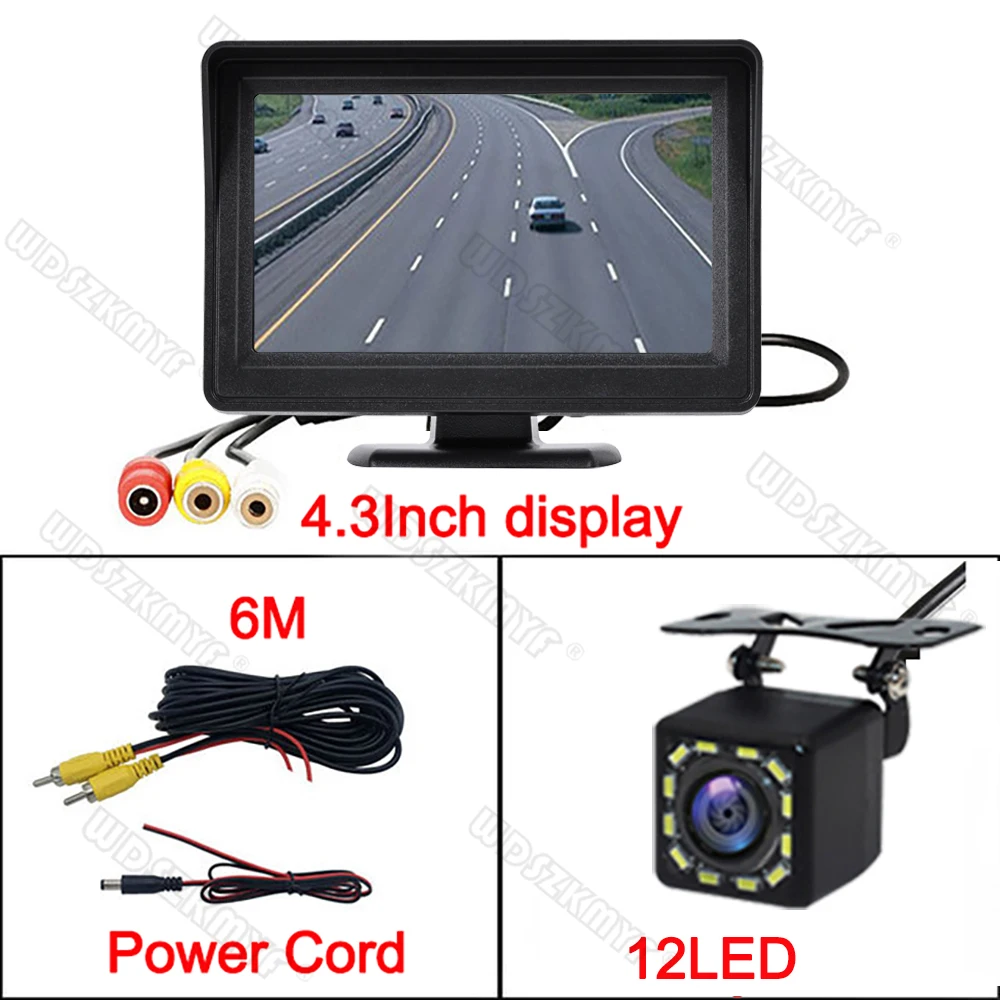 Hippcron Car Rear View Camera 4 LED Night Vision Reversing Auto Parking Monitor Hippcron Car Rear View Camera 4 LED Night Vision Reversing Auto Parking Monitor