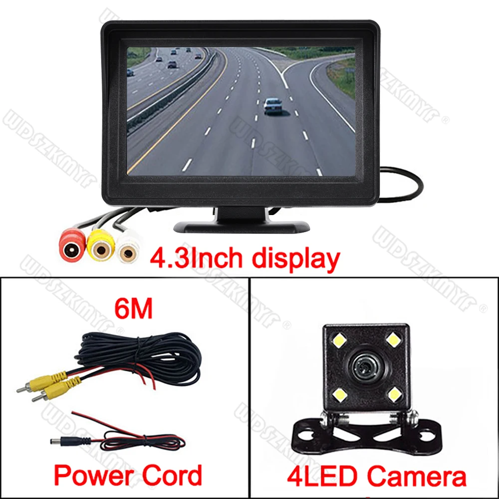 Hippcron Car Rear View Camera 4 LED Night Vision Reversing Auto Parking Monitor Hippcron Car Rear View Camera 4 LED Night Vision Reversing Auto Parking Monitor