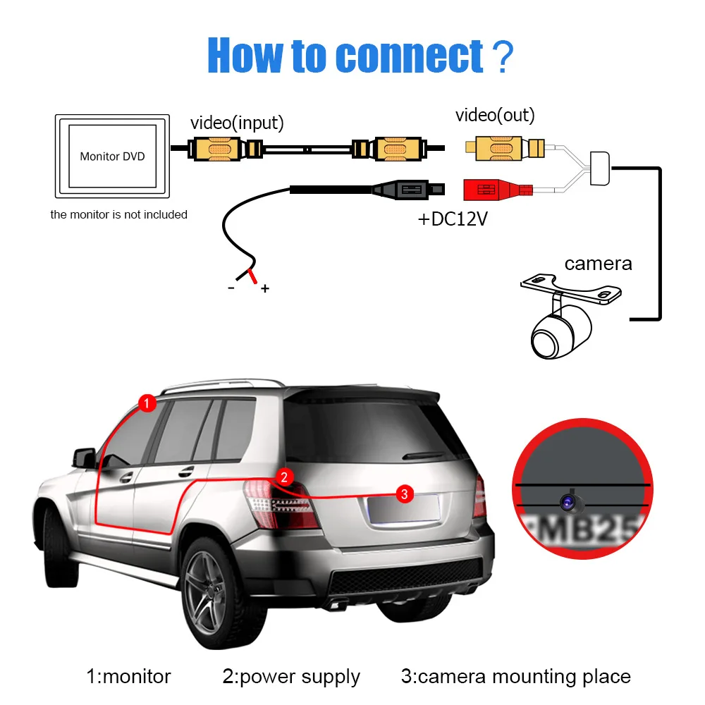 Waterproof Car Rear View Camera
