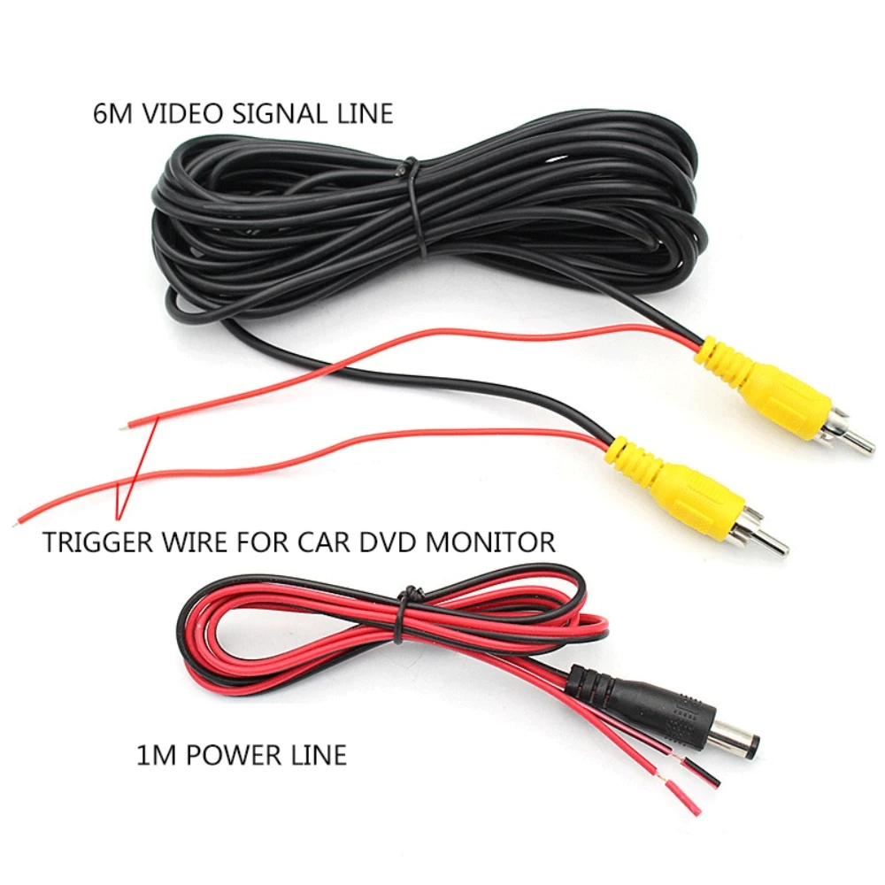 Universal 6M Video Cable For Car Rear View Camera