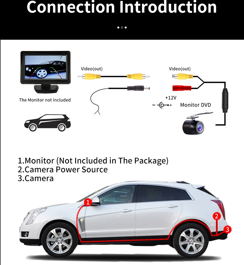 Hippcron Reverse Camera Rearview Car Infrared Night Vision Hippcron Reverse Camera Rearview Car Infrared Night Vision
