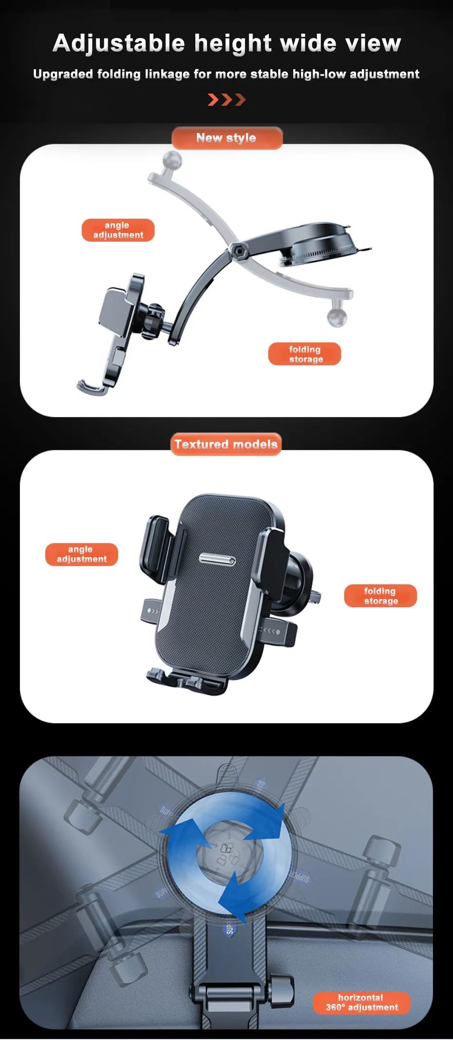 SEAMETAL Car Dashboard Phone Bracket