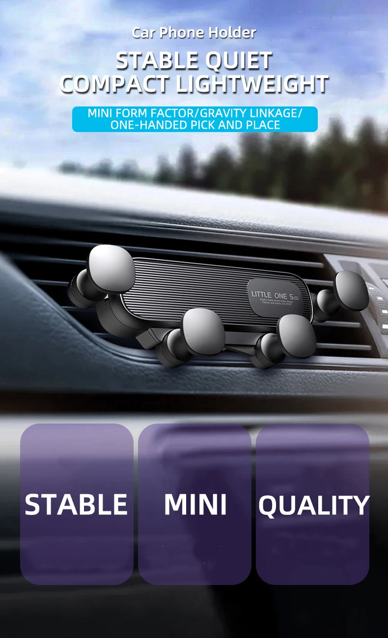 Gravity Car Phone Holder for 4.7-7 inch Mobile Phone