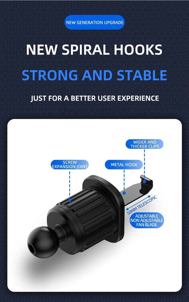 Gravity Car Phone Holder for 4.7-7 inch Mobile Phone