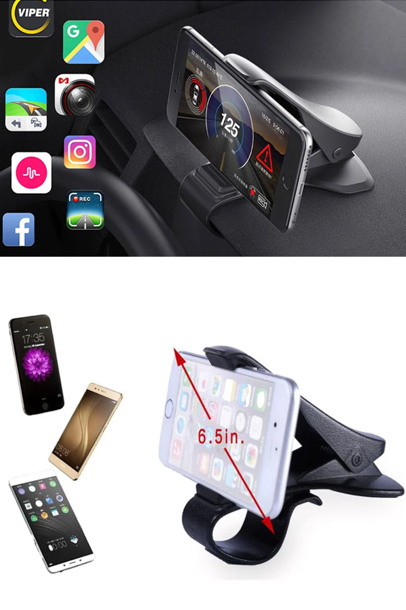 Universal Car Phone Holder GPS Navigation Dashboard