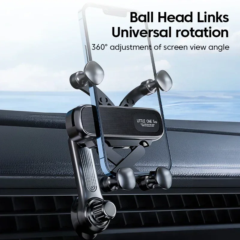 Car Air Vents Clip Mount Stand Extension Rod 360° Rotatable Gravity Car Phone Holder