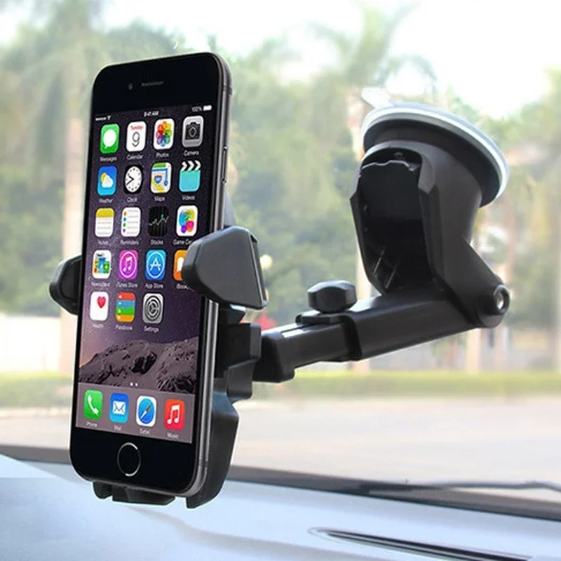 Universal Suction Cup Car Phone Holder 360° Dashboard Windshield Mobile Phone Mount Stand