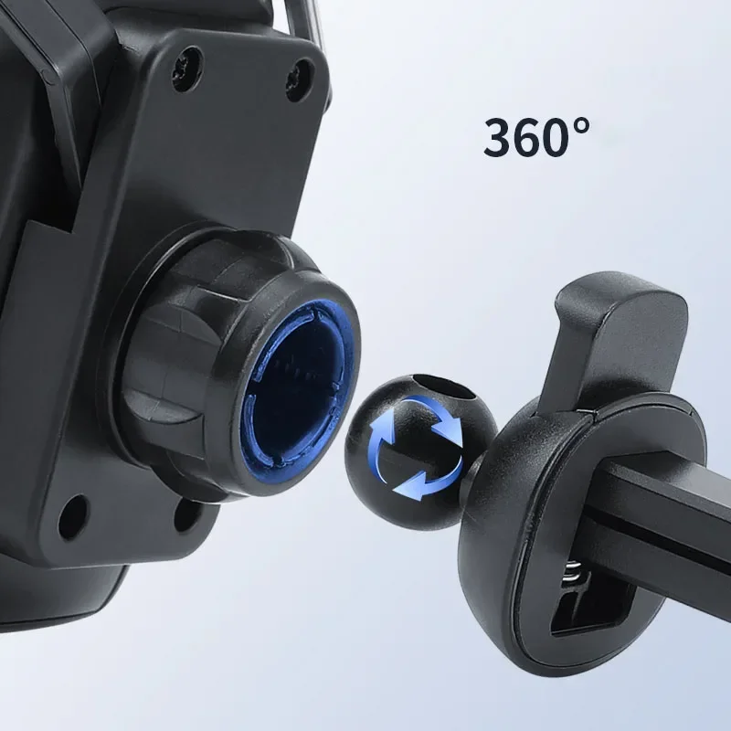 360 Carbon Fiber Pattern Racing Seat Shaped Car Phone Bracket