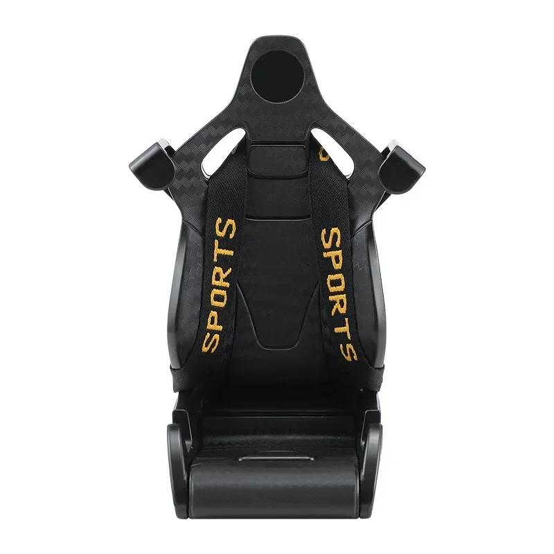 360 Carbon Fiber Pattern Racing Seat Shaped Car Phone Bracket