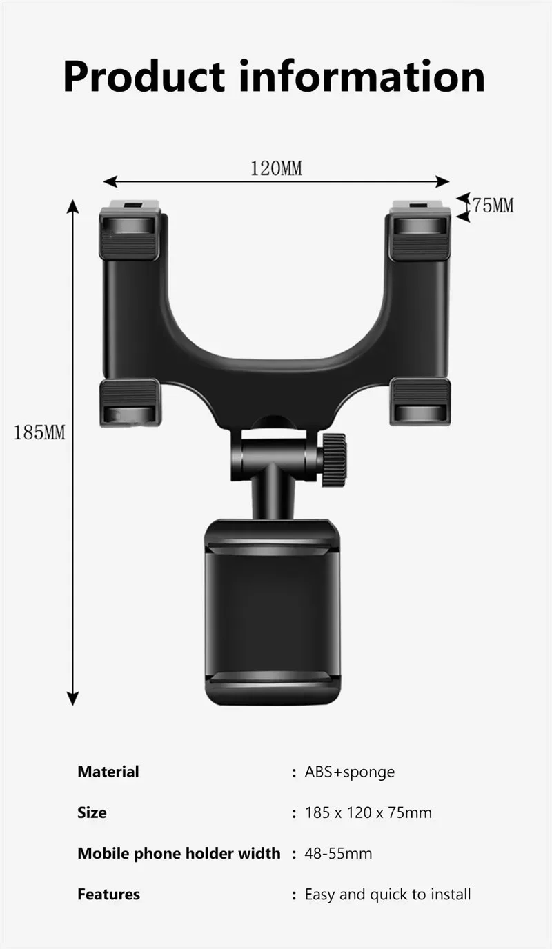 Universal Car Holder Rearview Mirror Mount