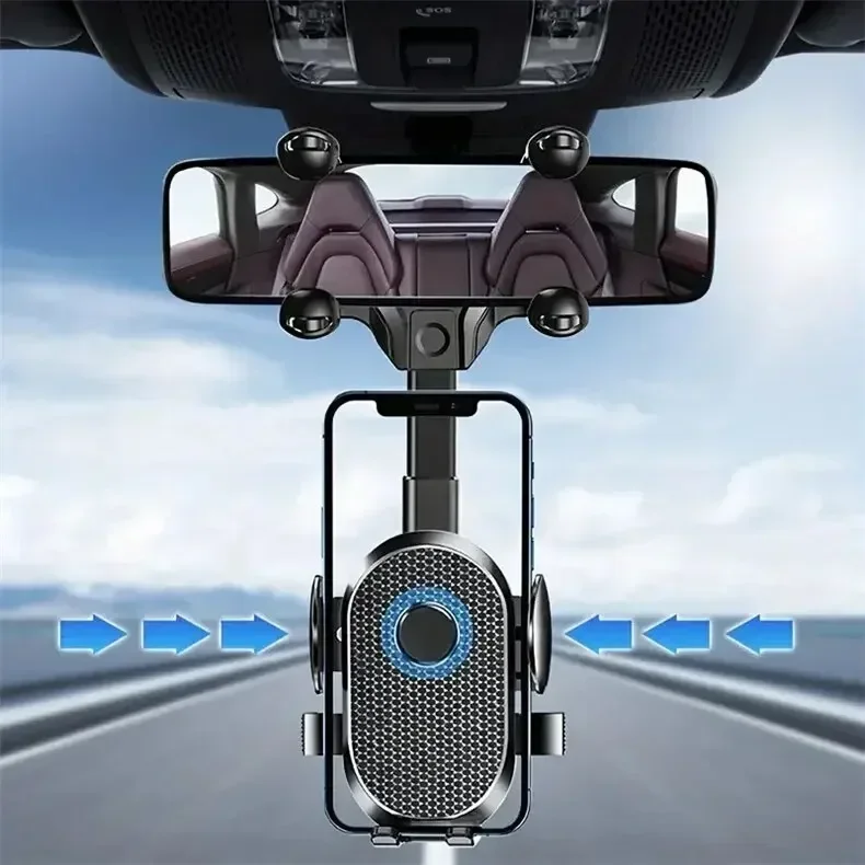 360 Universal Car Phone Holder Rearview Mirror