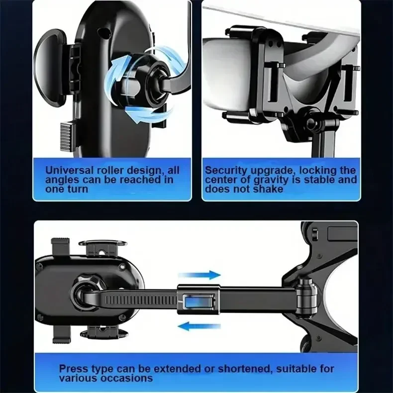 360 Universal Car Phone Holder Rearview Mirror