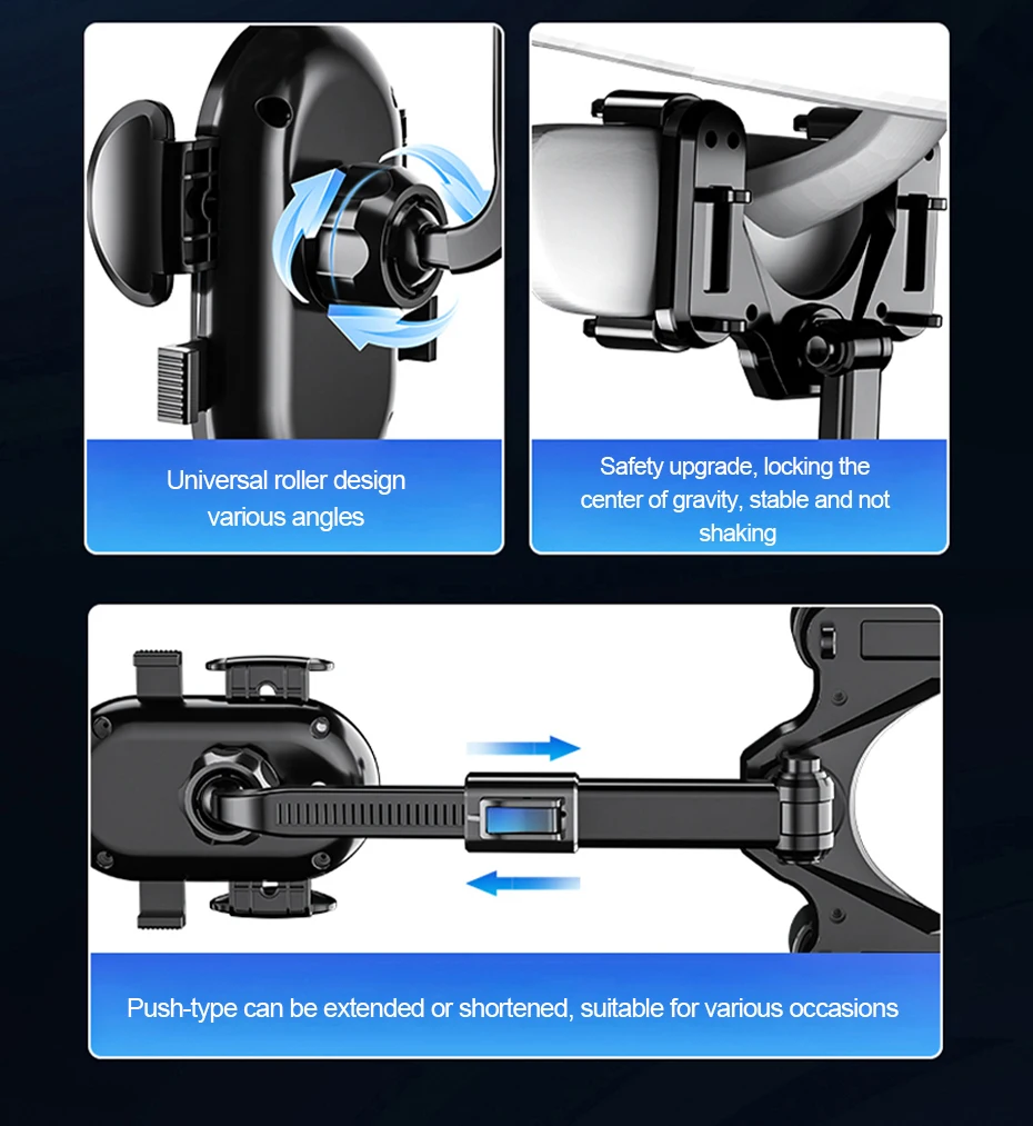 SEAMETAL Car Rearview Mirror Phone Holder