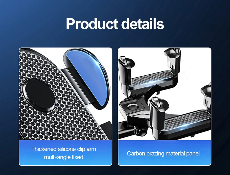 SEAMETAL Car Rearview Mirror Phone Holder