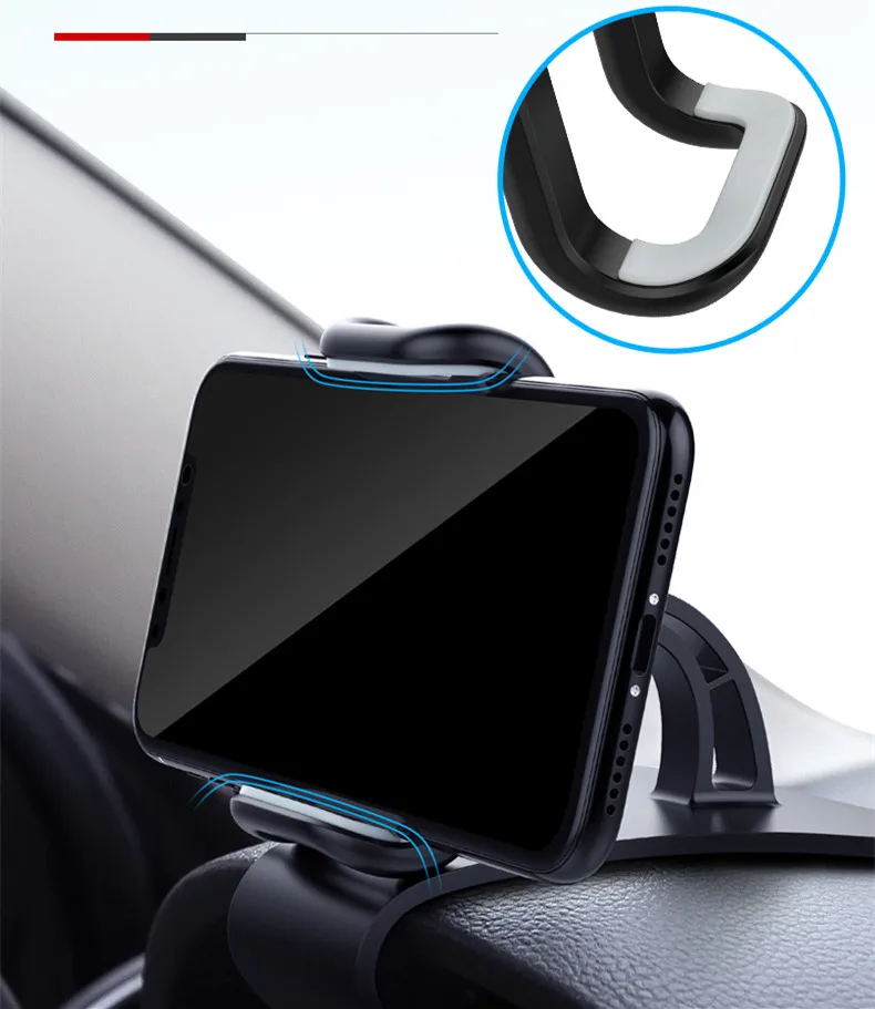 Car Mobile Phone Holder Easy Clip Mount Stand