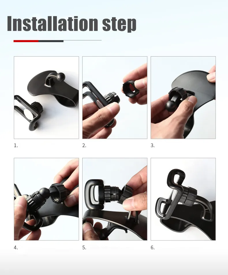 Car Mobile Phone Holder Easy Clip Mount Stand