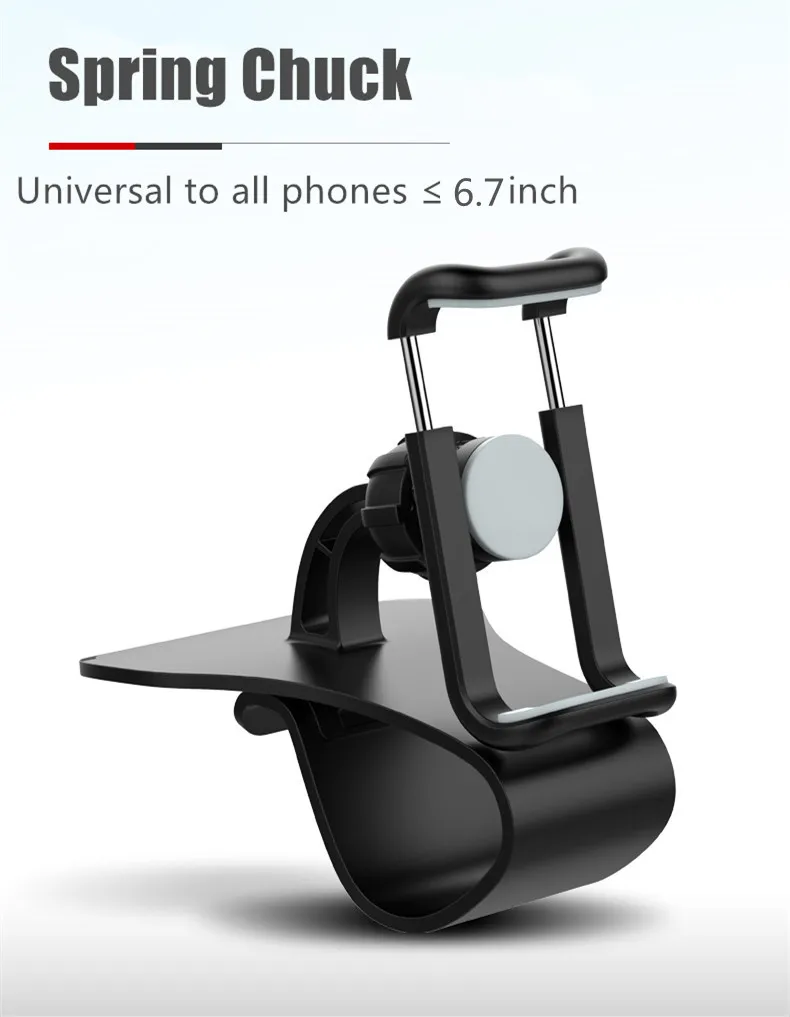 Car Mobile Phone Holder Easy Clip Mount Stand