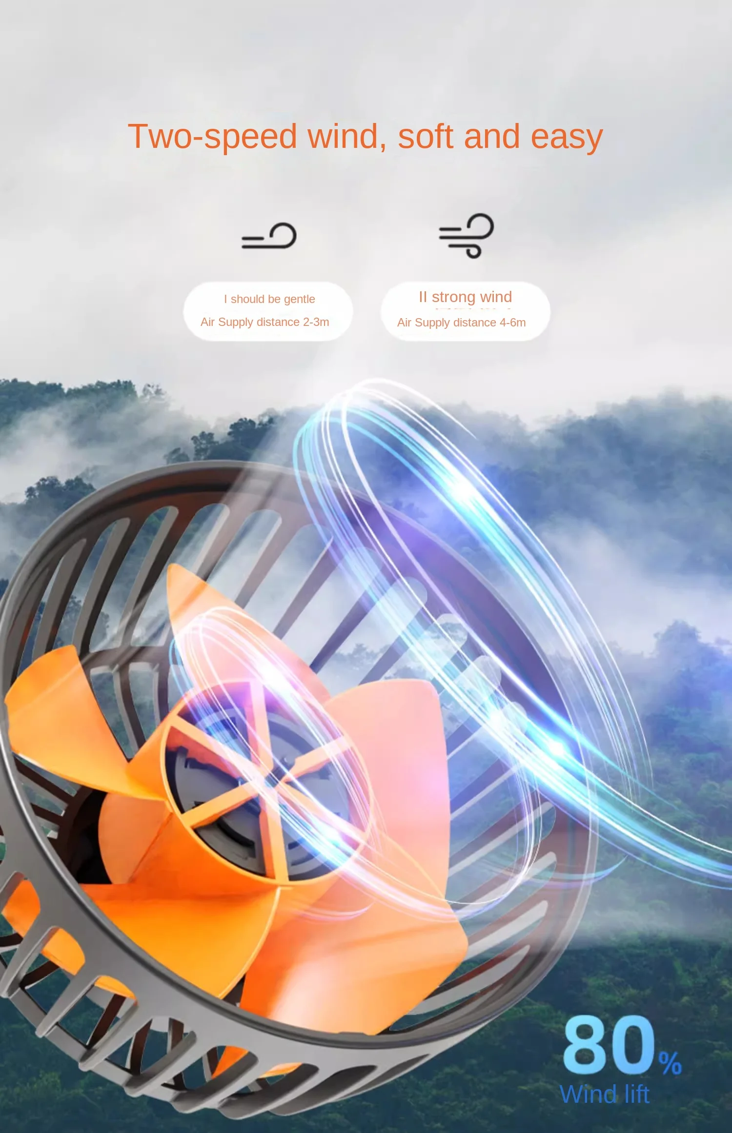 Car Fan 360° Adjustable 3 Head Air Fan
