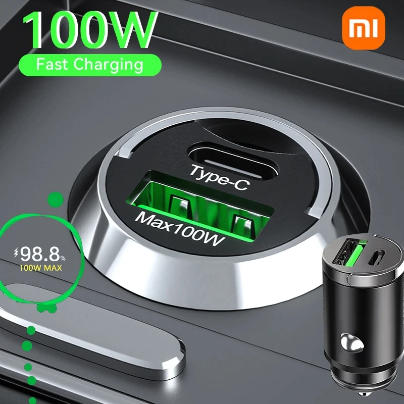 100W Car Charger Lighter PD Fast Charging
