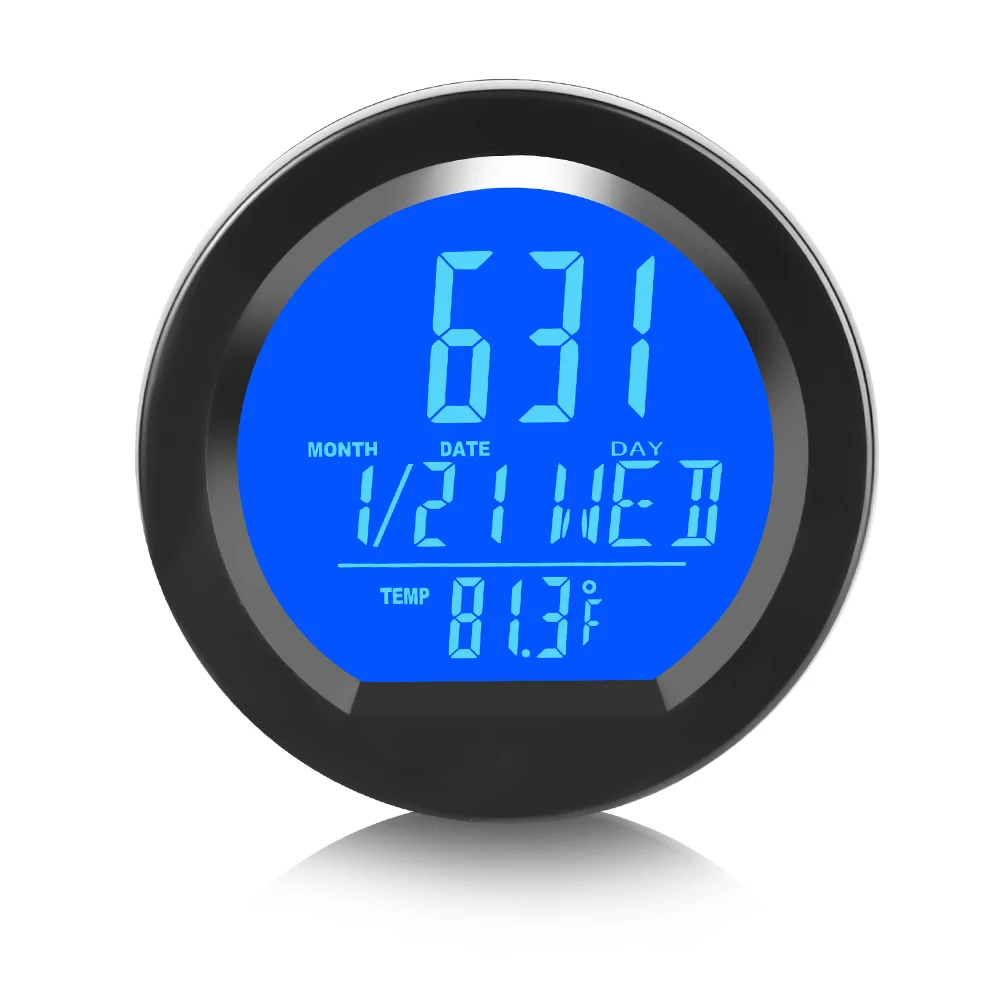 Solar Car Clock Digital Time Watch Solar Car Clock Digital Time Watch