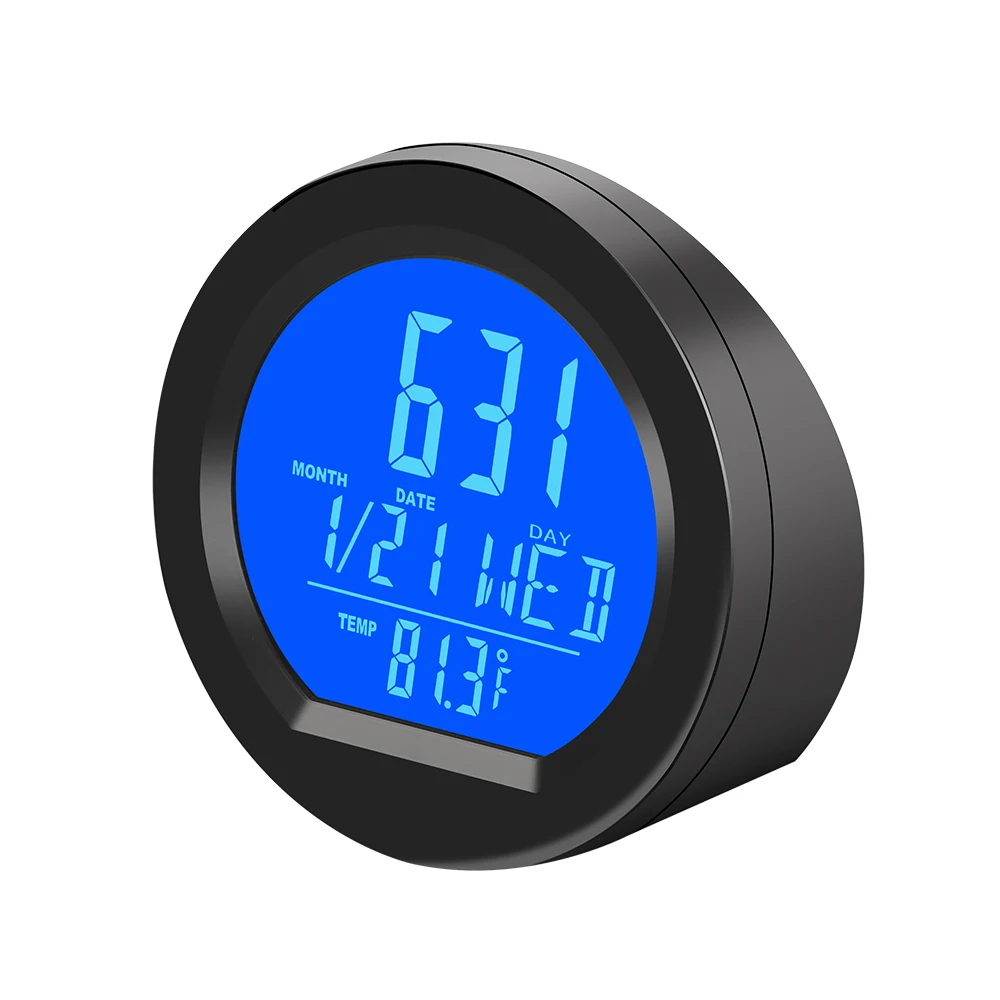 Solar Car Clock Digital Time Watch Solar Car Clock Digital Time Watch