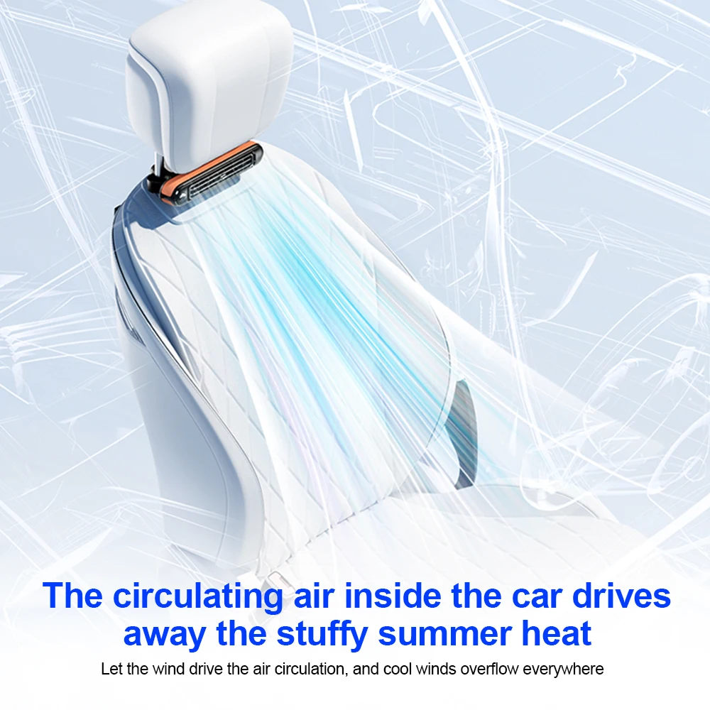 Car Rear Seat Headrest Cooling Fan Car Rear Seat Headrest Cooling Fan