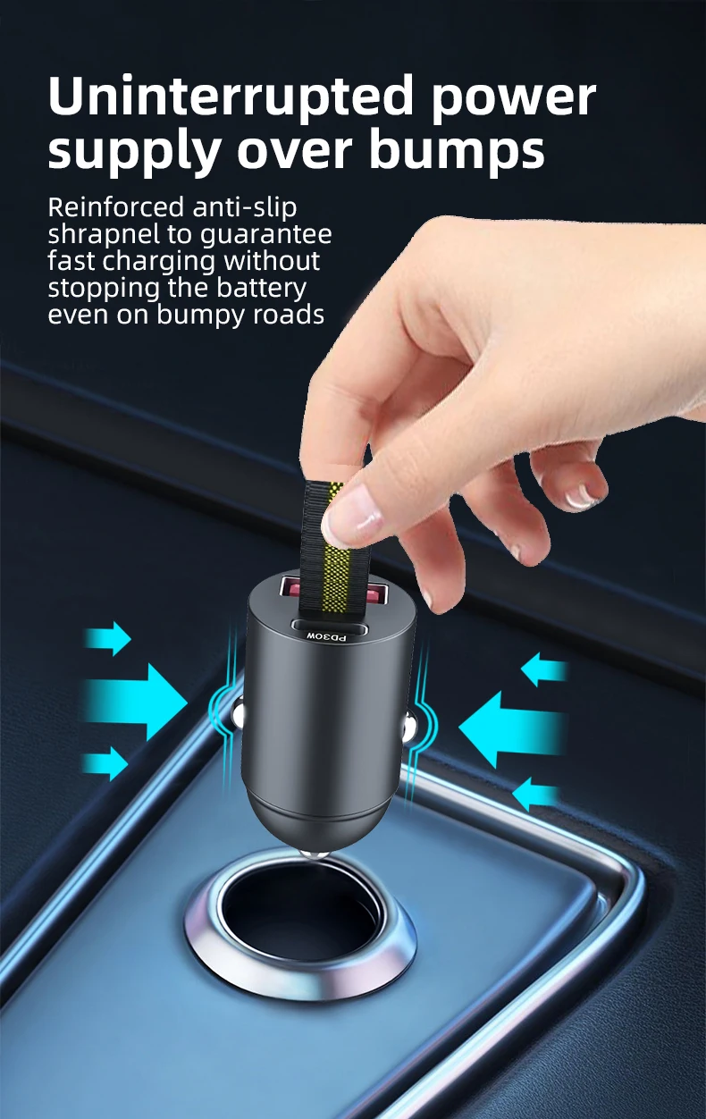 200W Mini USB Car Charger