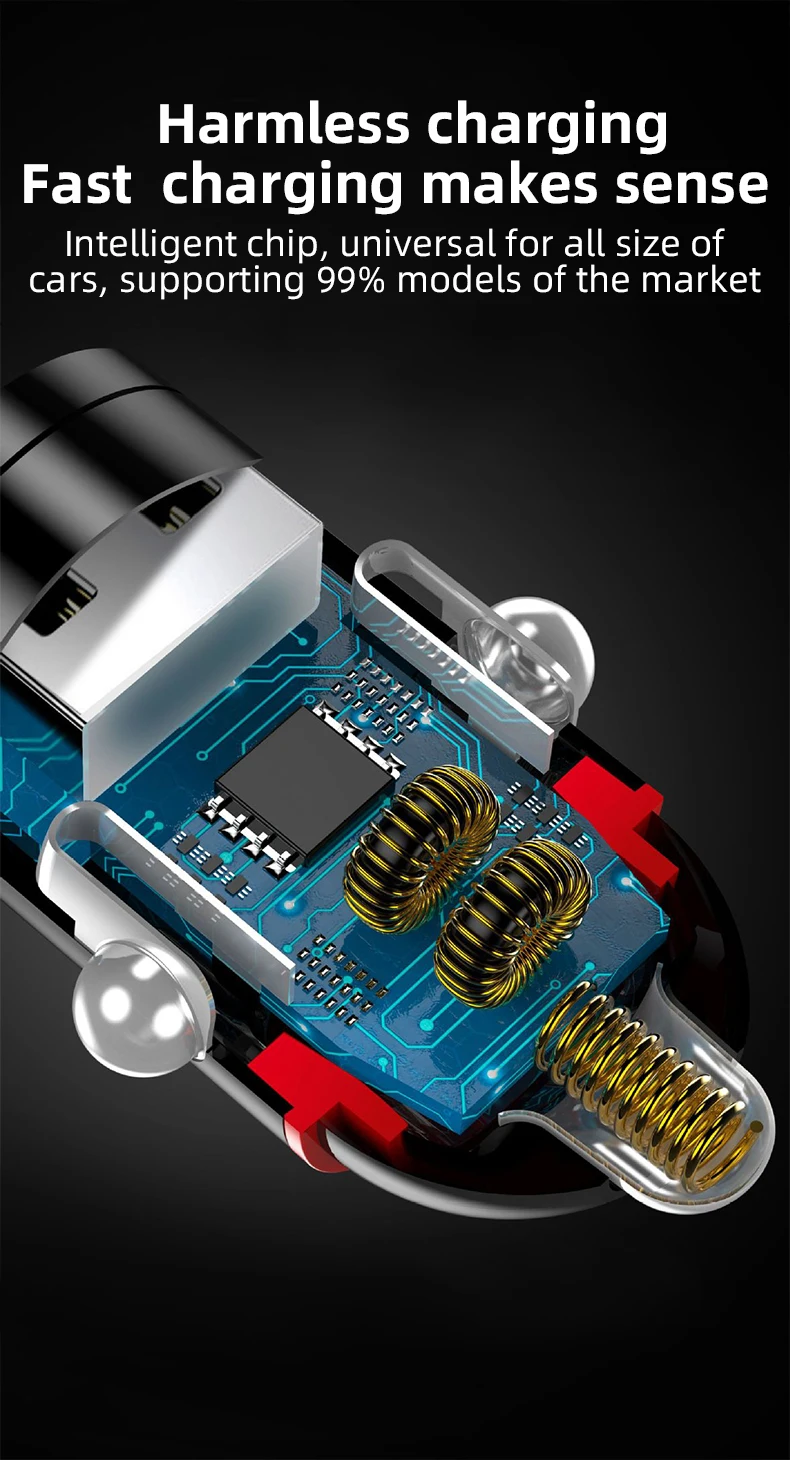 200W Mini USB Car Charger