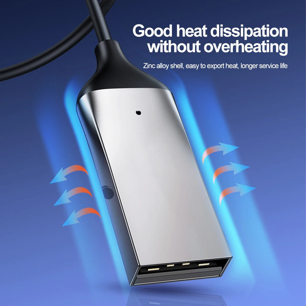 Bluetooth Aux Adapter USB To 3.5mm Jack Car Audio Music