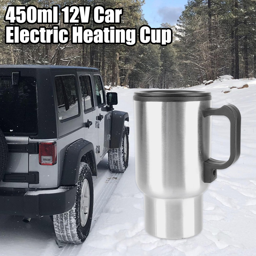 Electric Heating Car Kettle Water Coffee Milk Thermal Mug