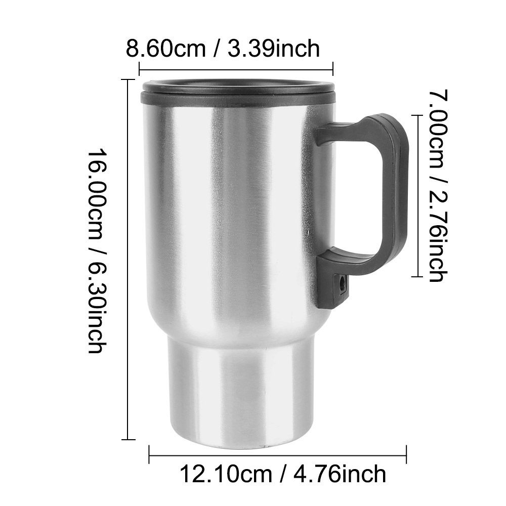 Electric Heating Car Kettle Water Coffee Milk Thermal Mug