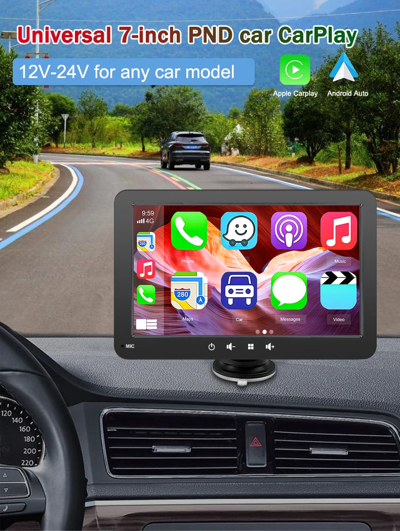 Universal 7 Inch Car Radio Multimedia Video Player
