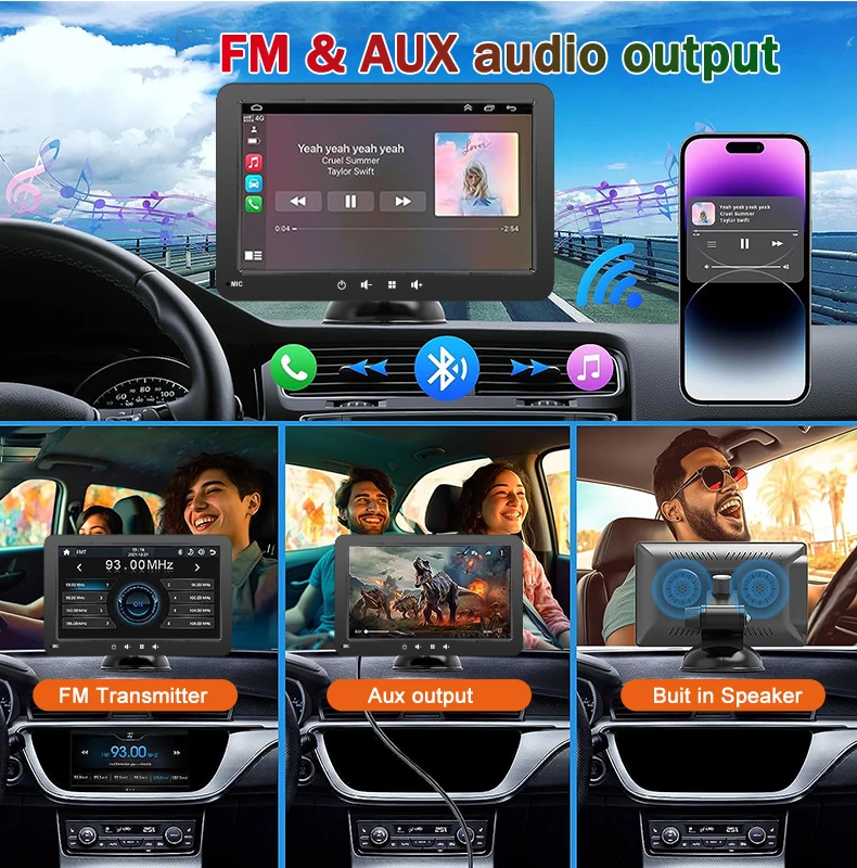 Universal 7 Inch Car Radio Multimedia Video Player
