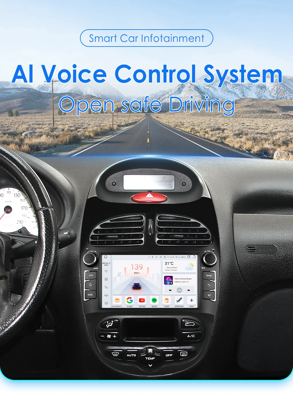 Hizpo Car Intelligent Systems Radio For Peugeot