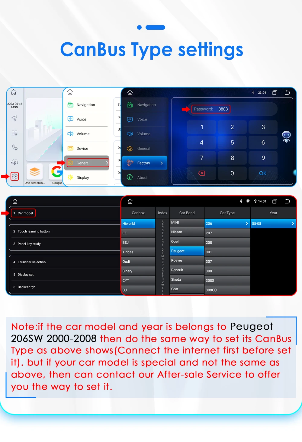 Hizpo Car Intelligent Systems Radio For Peugeot