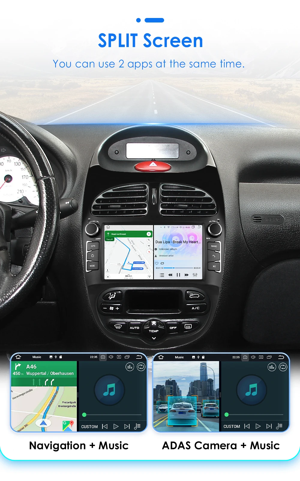 Hizpo Car Intelligent Systems Radio For Peugeot