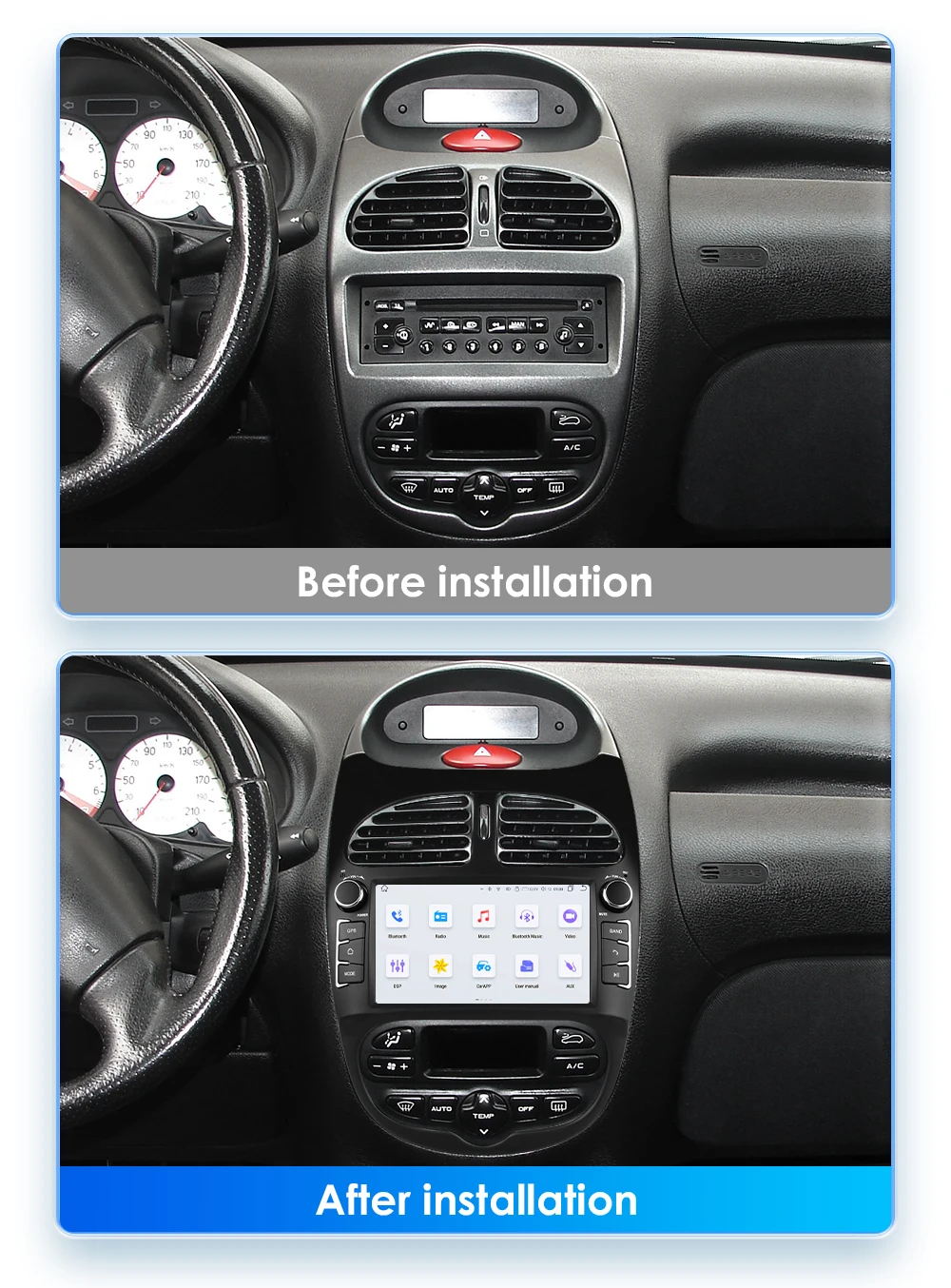 Hizpo Car Intelligent Systems Radio For Peugeot