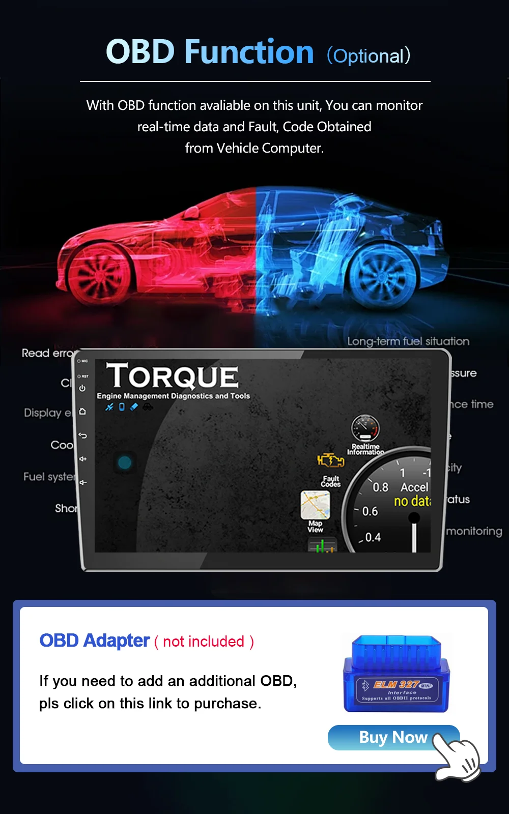 10 inch IPS Screen Android for Honda