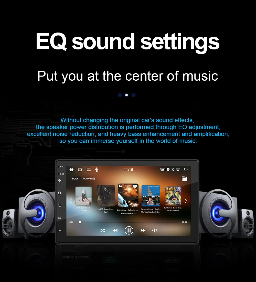 7"/9"/10" Android 11 Car Radio Androidauto Carplay 23