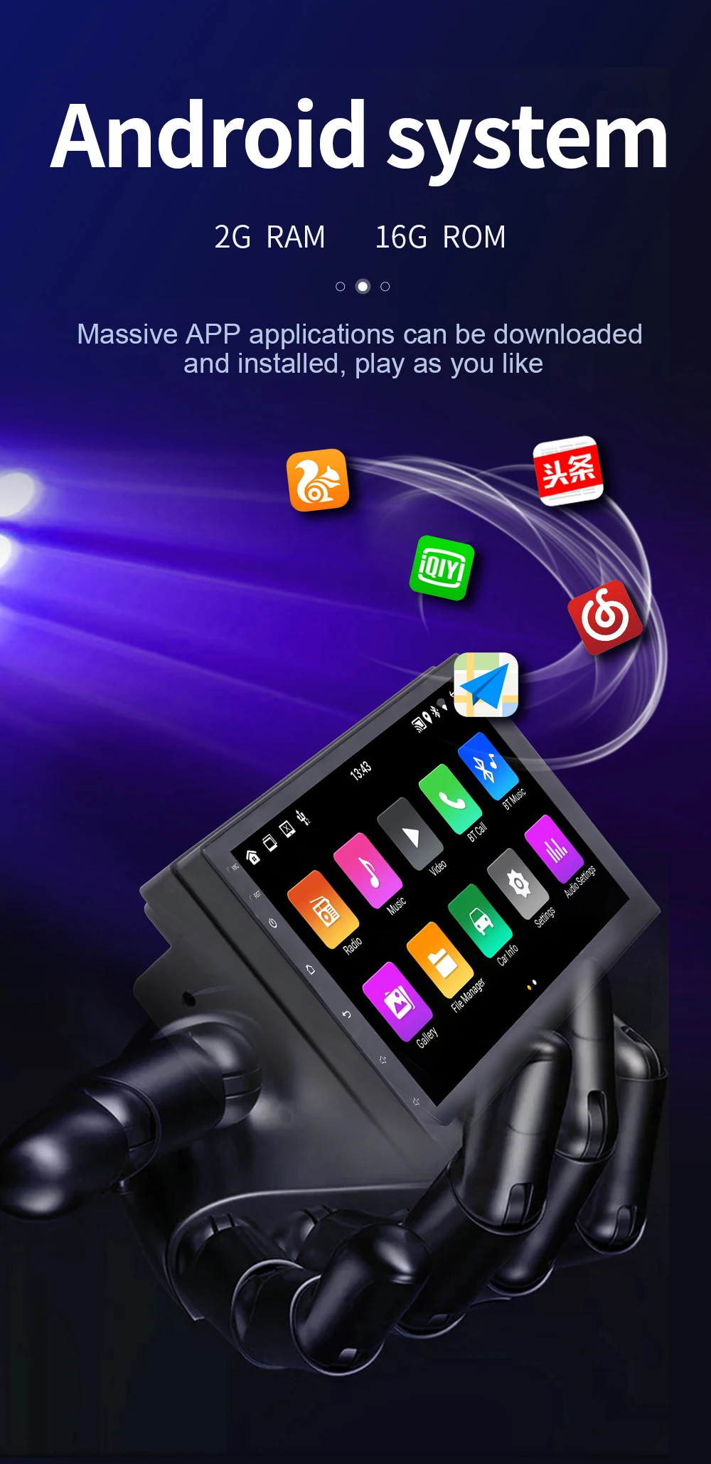 7"/9"/10" Android 11 Car Radio Androidauto Carplay 9