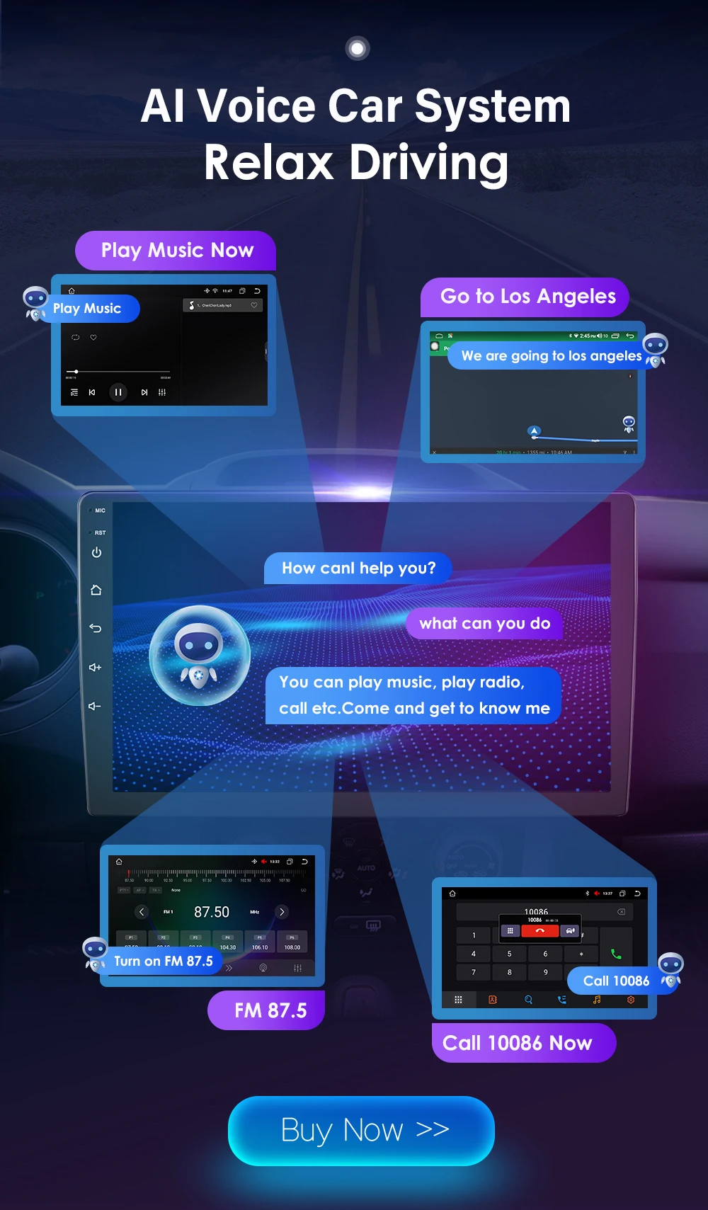 4G WIFI Carplay Android Autoradio
