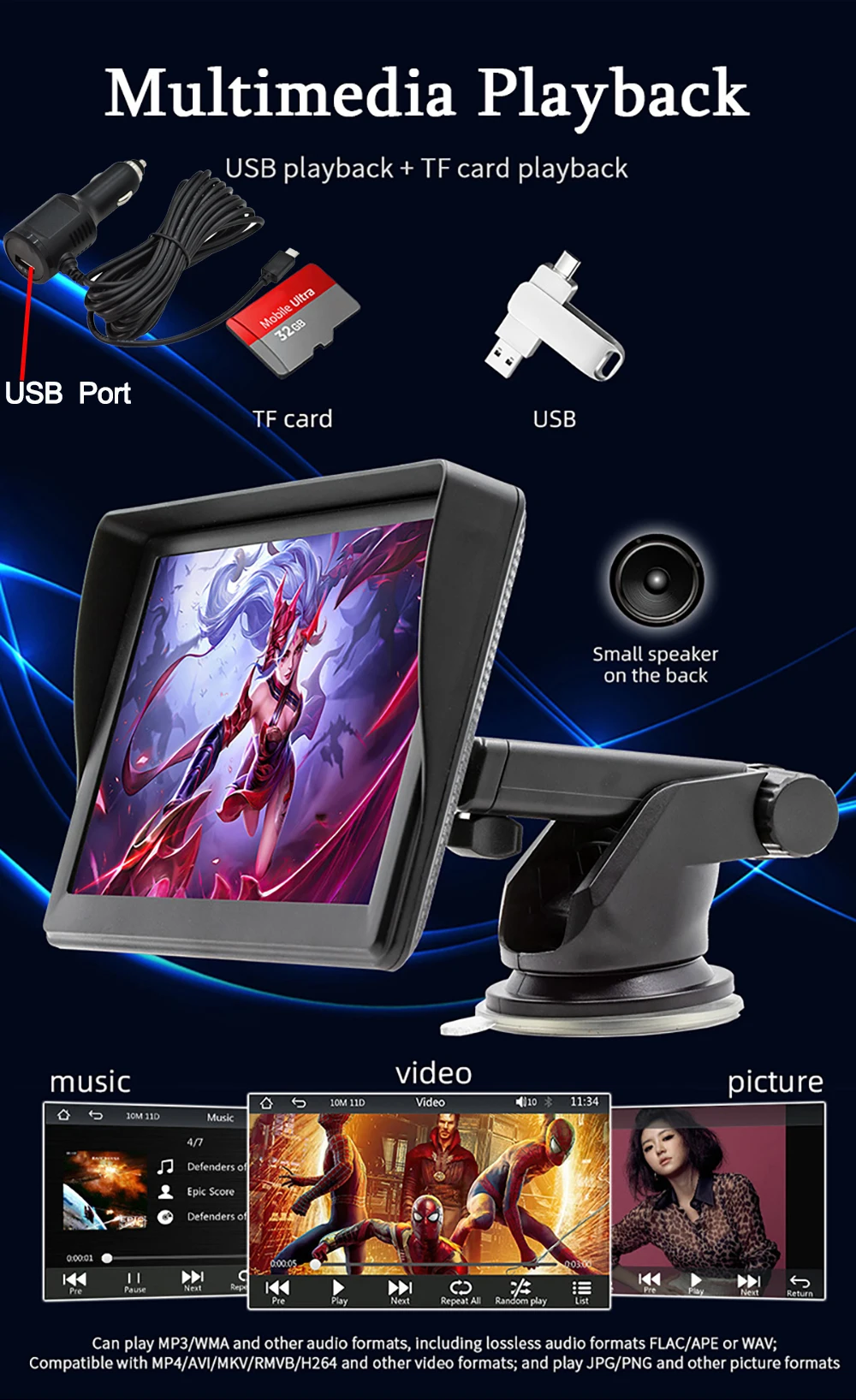 7inch Universal Car Radio Automotive Multimedia Video Player 7inch Universal Car Radio Automotive Multimedia Video Player
