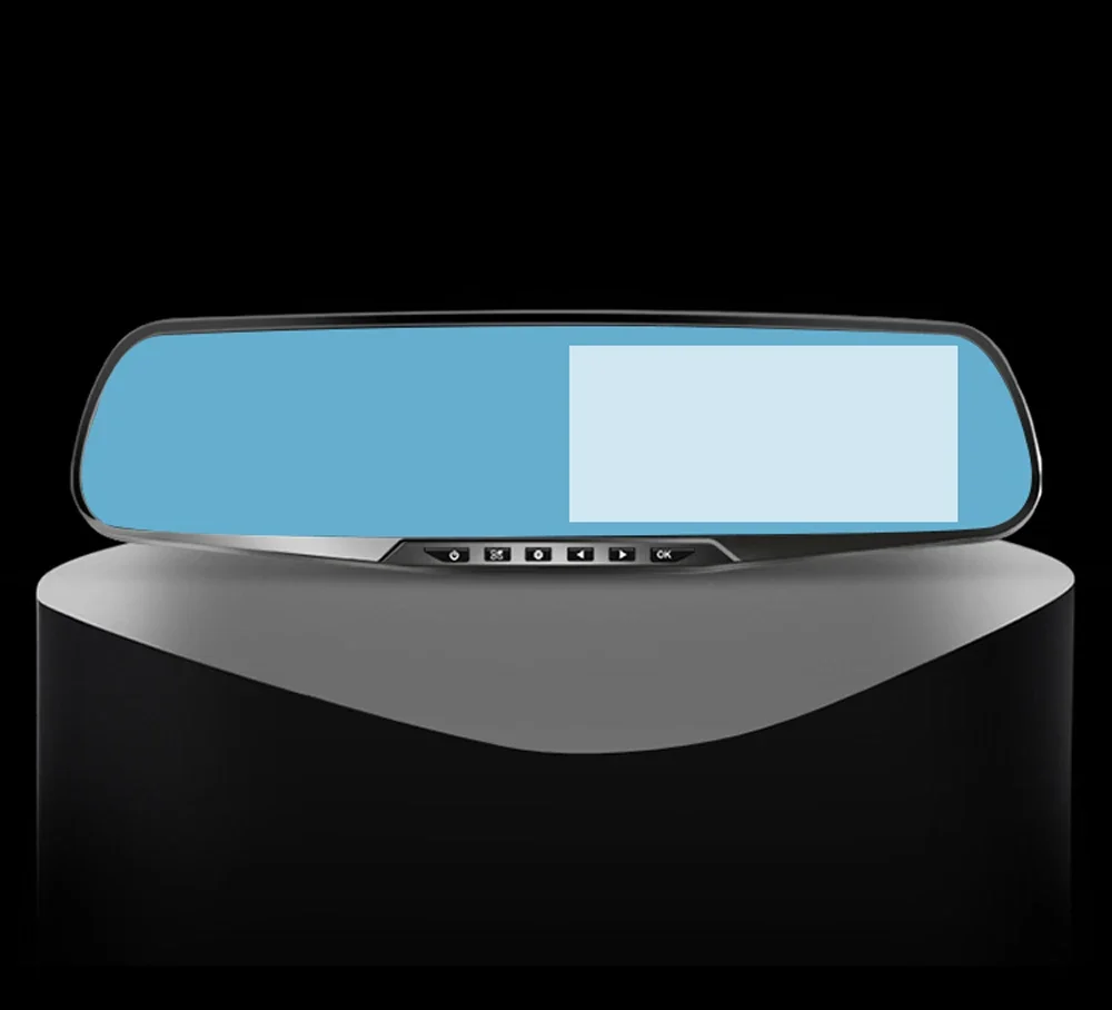 4.3 Inch Driving Recorder Car DVR Rearview Mirror Dual Lens