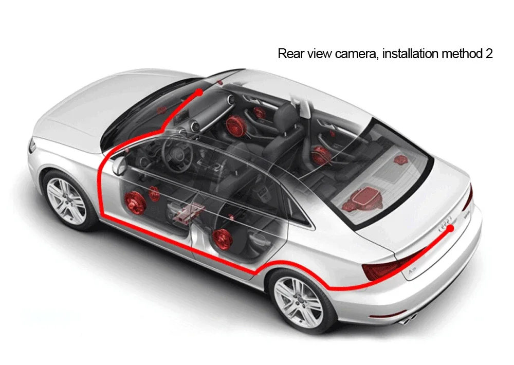 4.3 Inch Driving Recorder Car DVR Rearview Mirror Dual Lens