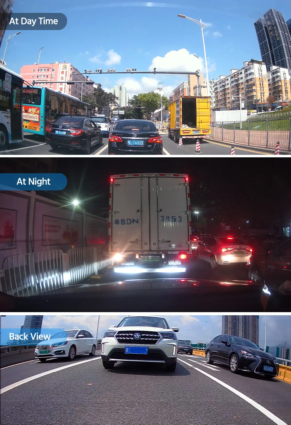 ACCEO A38 12 Inch Touch Screen WIFI Car Room Mirror Video Recorder
