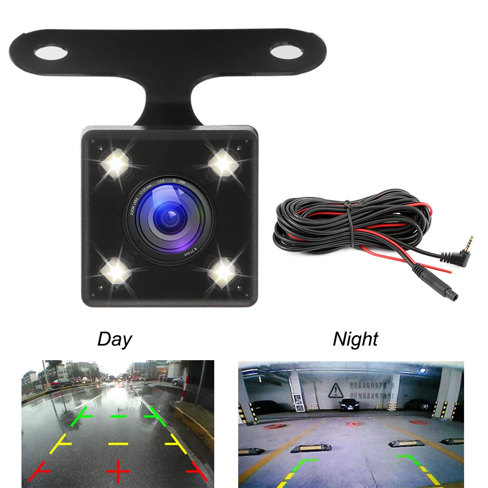 5Pin Car Mounted  Car DVR 4LED Rear View Camera