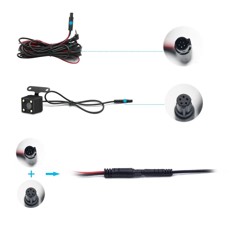 5Pin Car Mounted  Car DVR 4LED Rear View Camera
